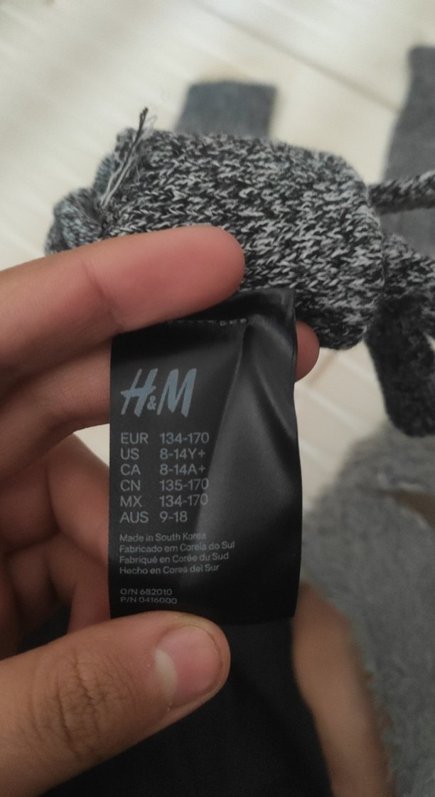 Gri Örgü Kadın Eldivenleri - Görsel 5