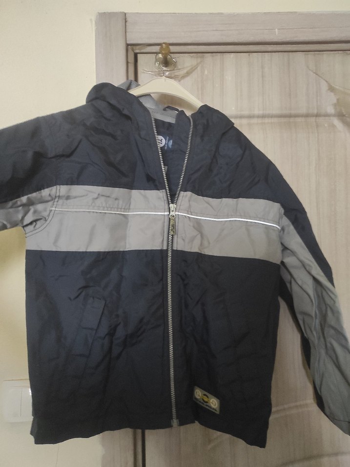 Erkek  Gri Fermuarlı Street Wear Ceket - Görsel 2