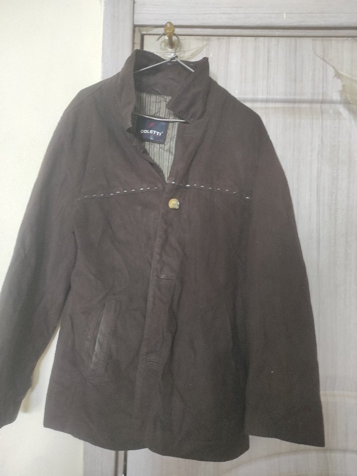 Kahverengi Süet Düğmeli Erkek Ceket - Görsel 2