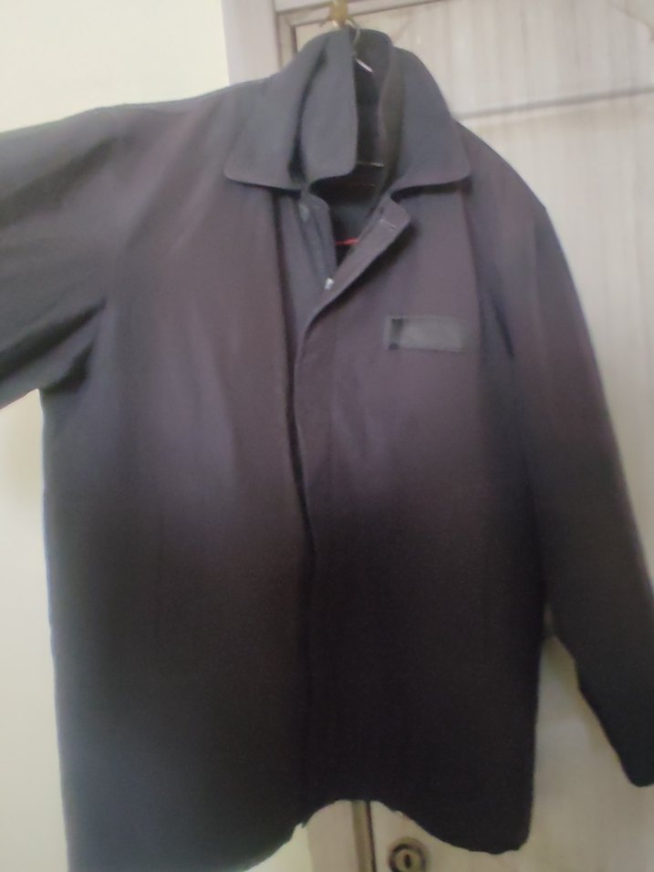 Düğmeli Gri Erkek Midi Kaban - Görsel 3