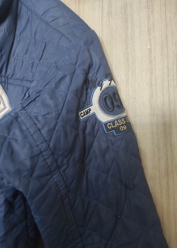 Erkek  Mavi Denim Fermuarlı Ceket - Görsel 3