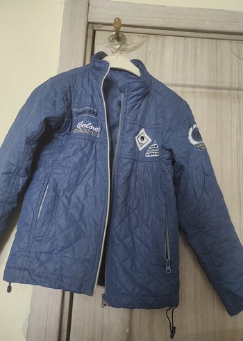 Erkek  Mavi Denim Fermuarlı Ceket - Görsel 2