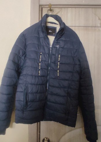 Koyu Mavi Fermuarlı Erkek Mont - Görsel 2