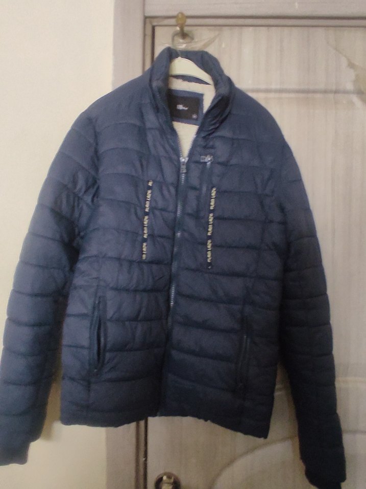 Koyu Mavi Fermuarlı Erkek Mont - Görsel 2