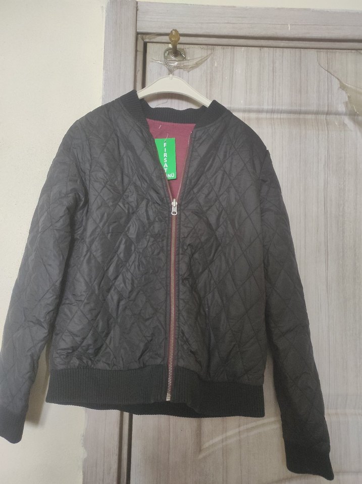 Siyah Fermuarlı  Ceket - Görsel 2