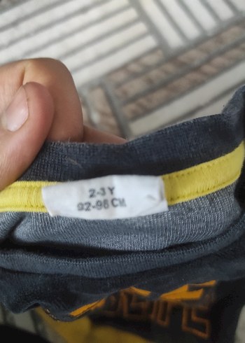 Sarı Baskılı Erkek Sweatshirt - Görsel 2