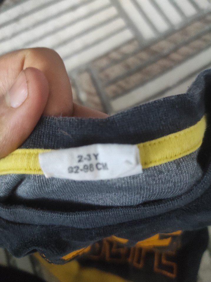 Sarı Baskılı Erkek Sweatshirt - Görsel 2