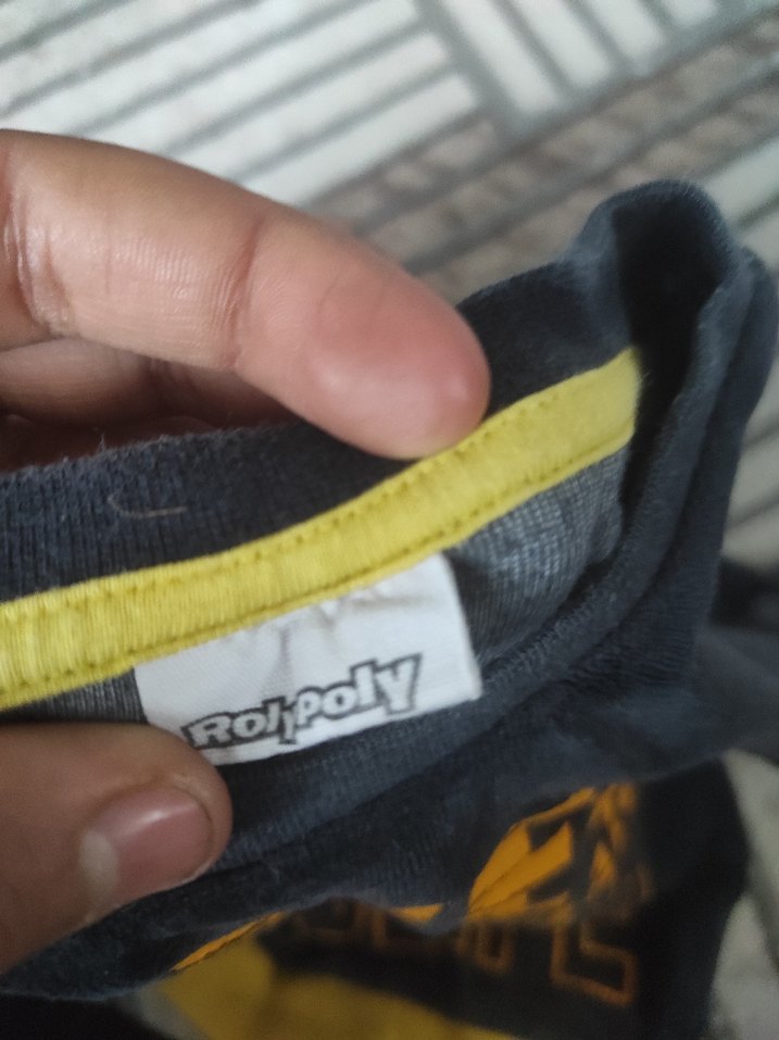 Sarı Baskılı Erkek Sweatshirt - Görsel 3