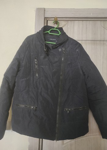 Siyah Fermuarlı Biker Ceket - Görsel 2