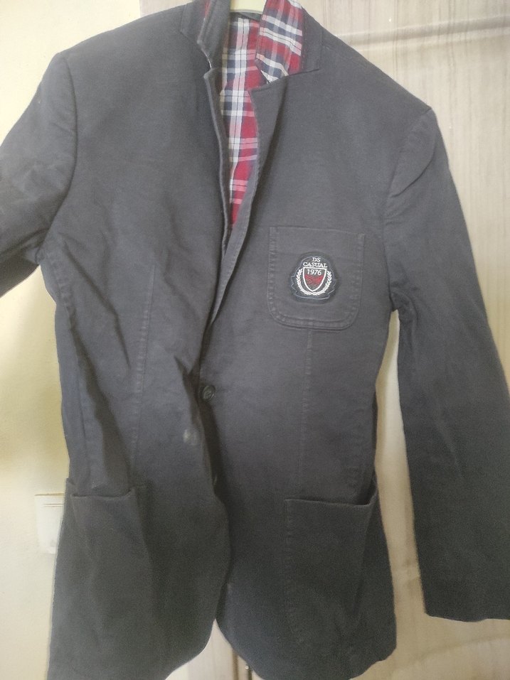 Düğmeli Gri Erkek Midi Ceket - Görsel 2