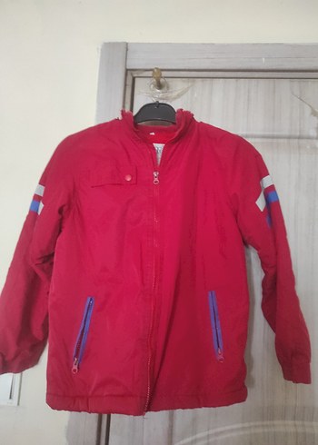 Kırmızı Fermuarlı Erkek Çocuk Ceket - Görsel 2