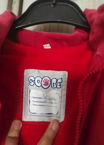 Kırmızı Fermuarlı Erkek Çocuk Ceket - Görsel 3