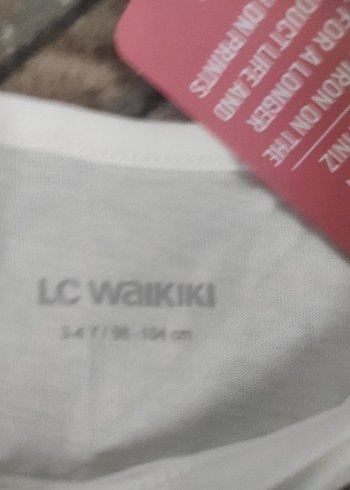 Kız Çocuk Beyaz Baskılı Pamuklu Tişört - Görsel 2