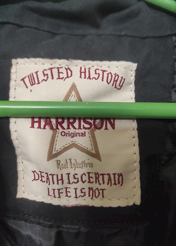 Düğmeli Siyah Erkek Denim Ceket - Görsel 3