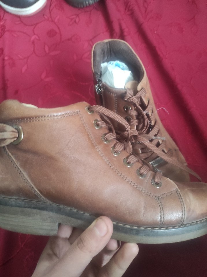 Erkek Kahverengi Deri Bağcıklı Bot - Görsel 3