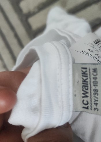 Beyaz Kız Çocuk Baskılı Kısa Kollu Tişört - Görsel 3