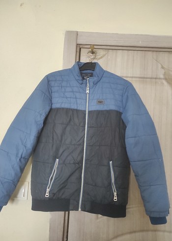 Gri Fermuarlı Erkek Mont - Görsel 2