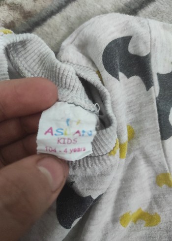 Uzun Kollu Gri Erkek Çocuk Sweatshirt - Görsel 3