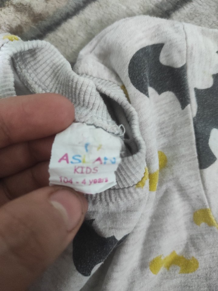 Uzun Kollu Gri Erkek Çocuk Sweatshirt - Görsel 3