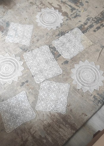 Bohem El İşi Beyaz Dantel Motifler - Görsel 2