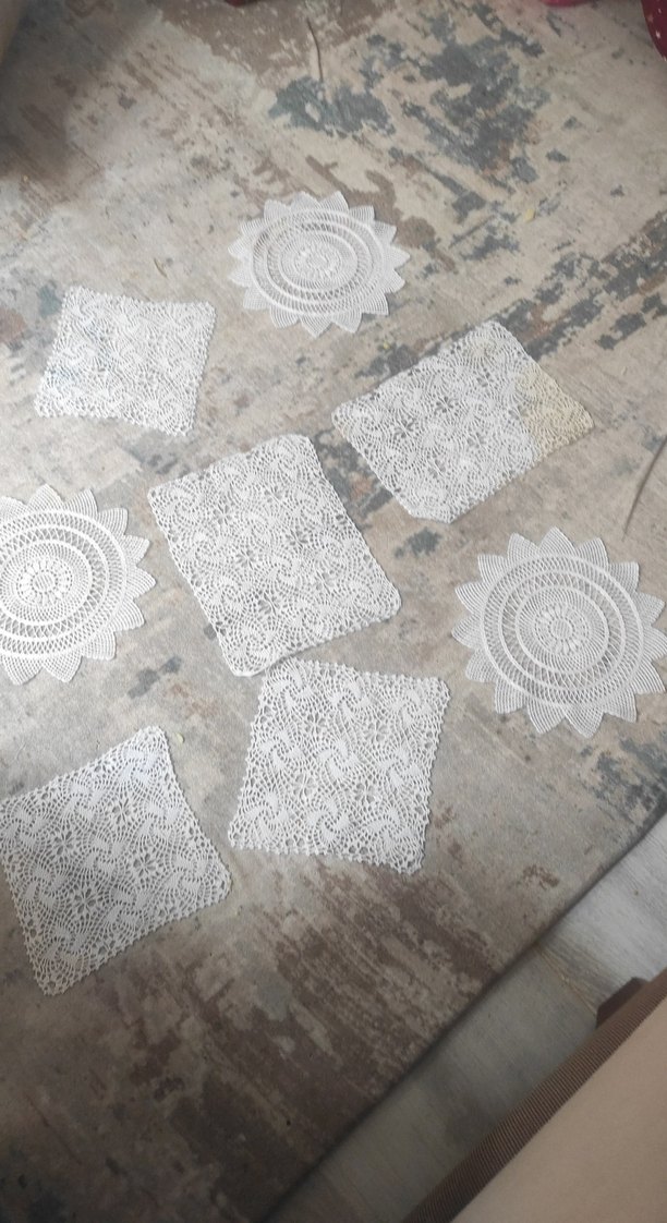 Bohem El İşi Beyaz Dantel Motifler - Görsel 2