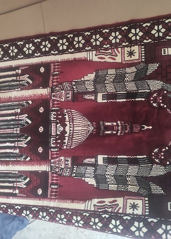 Bordo Desenli Geleneksel namazlık