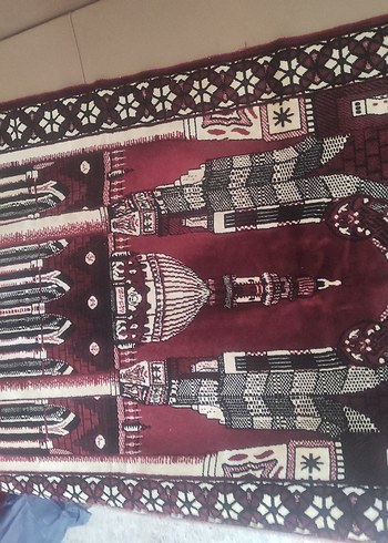 Bordo Desenli Geleneksel namazlık - Görsel 2