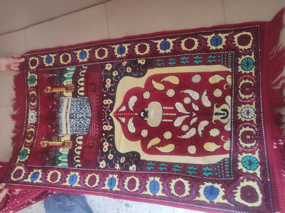 Renkli Desenli Geleneksel namazlık - Görsel 2