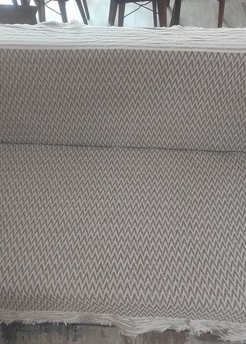 Gri Modern Desenli Kanepe Örtüsü 2'li - Görsel 3