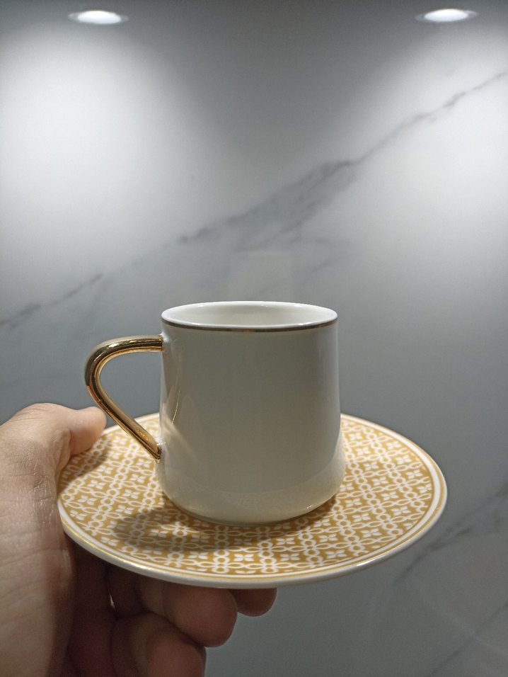 Altın Desenli Tabak - Görsel 4