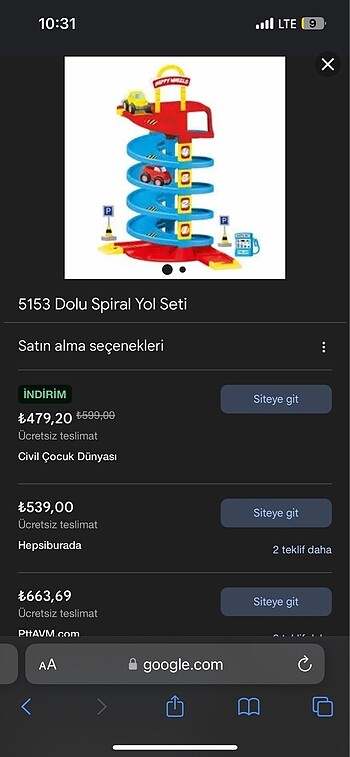 Diğer Spiral roadway set