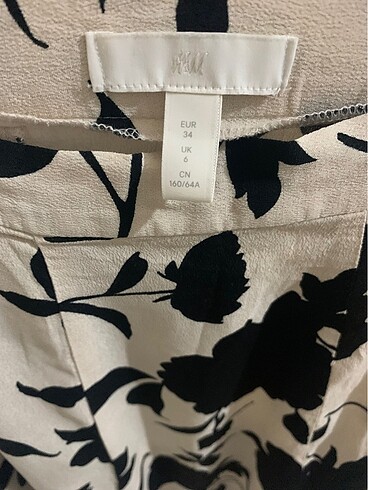 H&M H&M Midi boy desenli etek