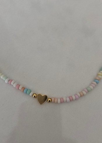 Diğer Pastel Renkli Boncuklu Bohem Kolye