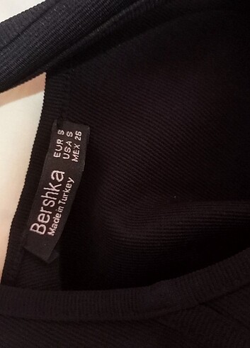 Bershka siyah crop