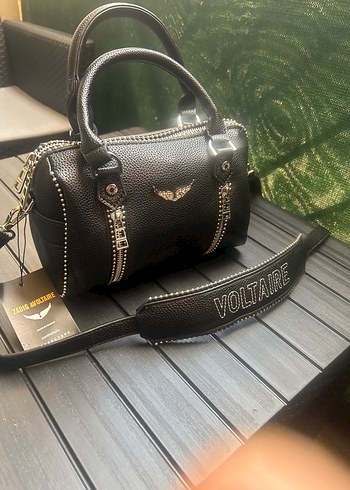 Zadig & Voltaire Siyah Deri Kadın Çapraz Çanta