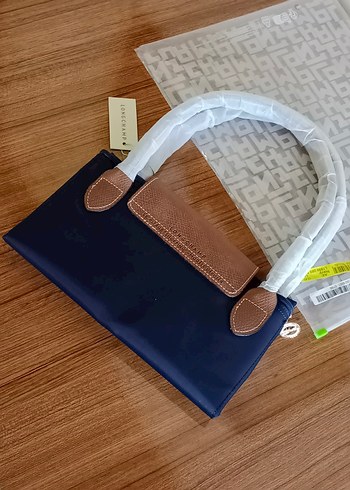  Beden lacivert Renk Longchamp Mavi Kadın Çanta Fermuarlı