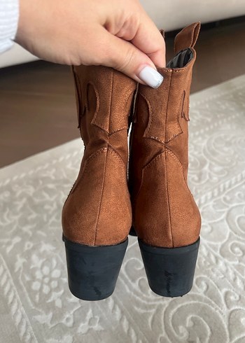 Taba Süet kovboy bot çizme - Görsel 5