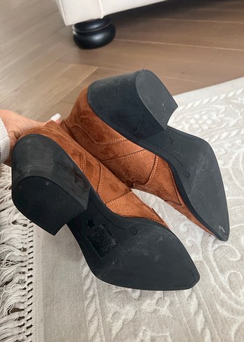 Taba Süet kovboy bot çizme - Görsel 4