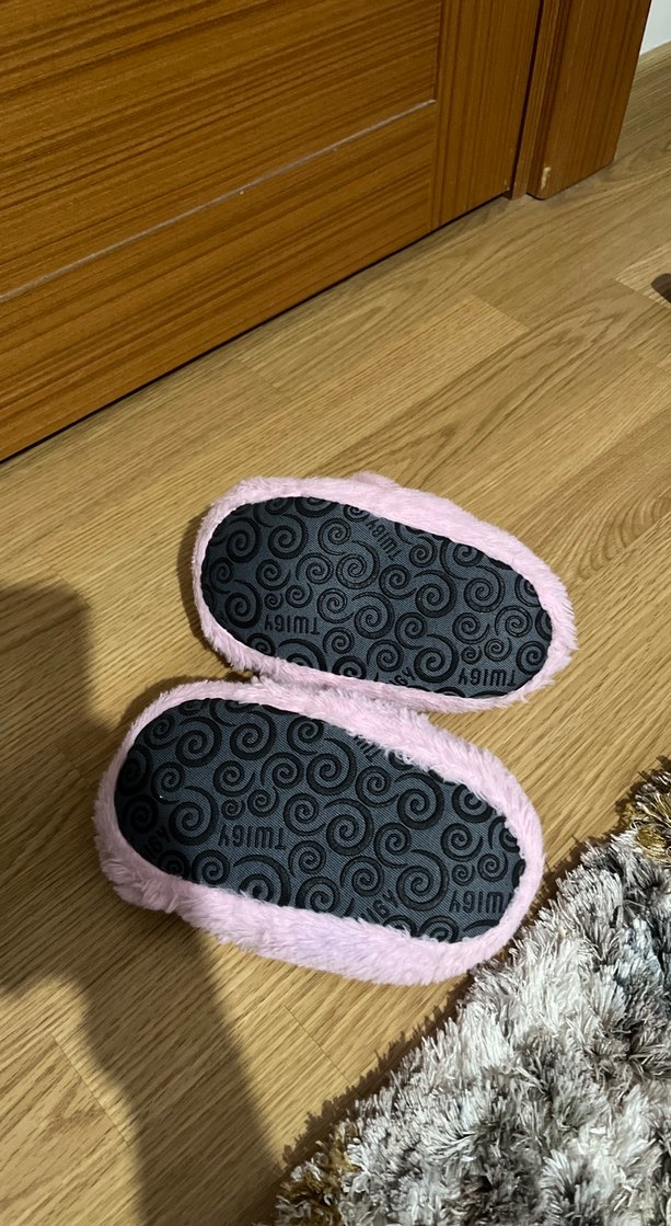 Kız Çocuk Pembe İşlemeli Sıcak Ev Terliği twigy orginal.4/5 yaşa - Görsel 2