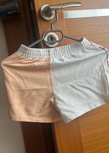 Kız Çocuk kolları Fırfırlı panço 6/7 yaş tişört şort takım - Görsel 7