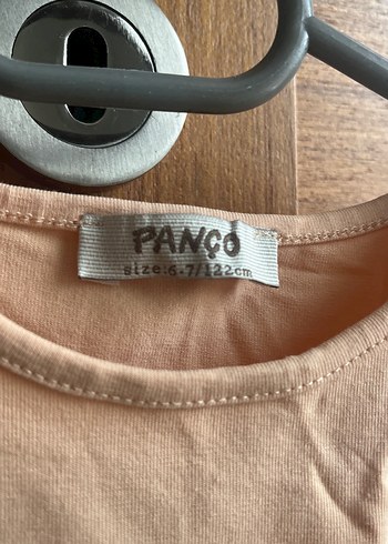 Kız Çocuk kolları Fırfırlı panço 6/7 yaş tişört şort takım - Görsel 2