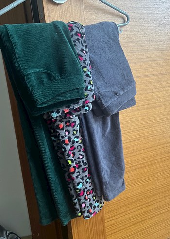 Kız Çocuk kadife fitilli 6/7 yaş Tayt Seti - Görsel 2