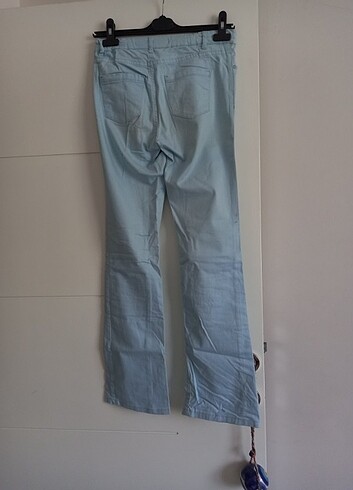 LC Waikiki LCW marka 13-14 yaş mavi keten pantolon 