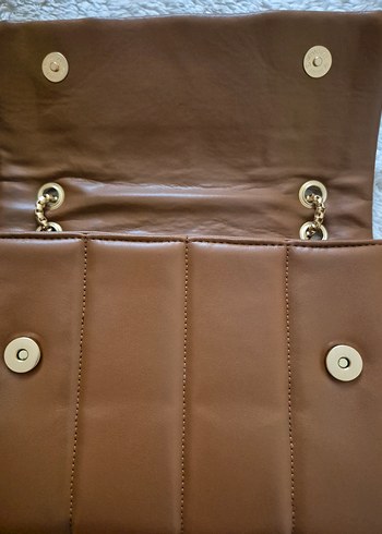 kahverengi deri çanta - Görsel 4