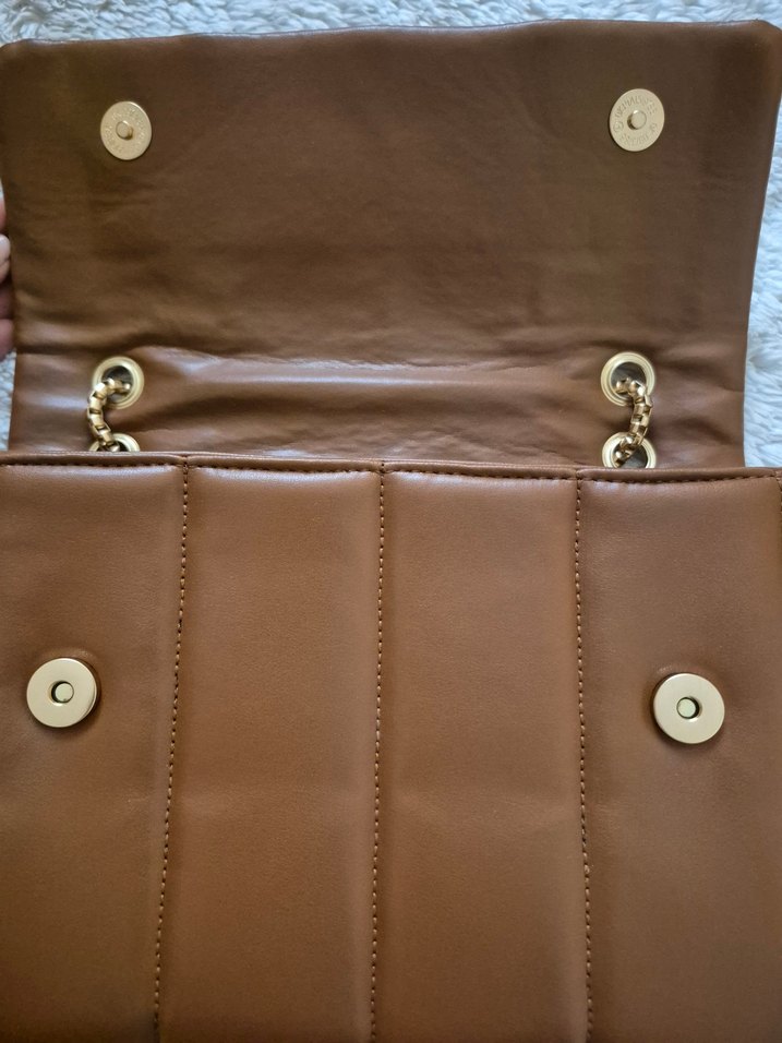 kahverengi deri çanta - Görsel 4