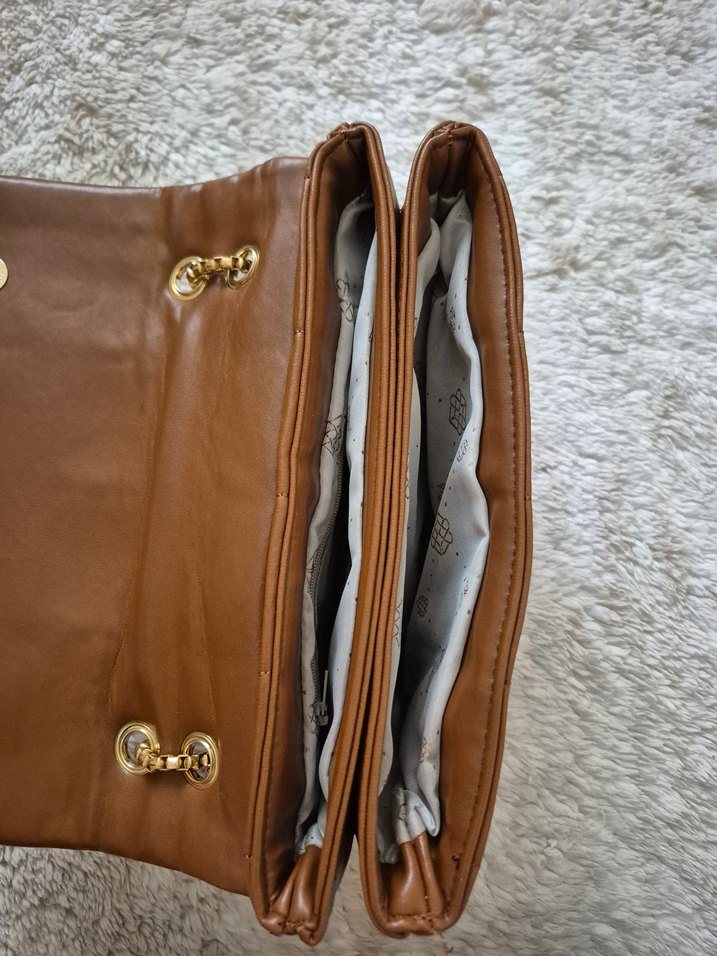 kahverengi deri çanta - Görsel 5