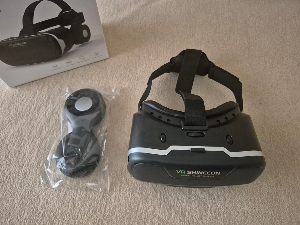 VR Shinecon Siyah Gri VR Kulaklıklı Oyun Gözlüğü - Görsel 2