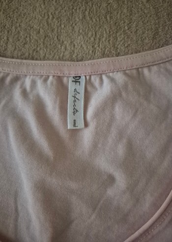 Kadın Pembe Baskılı Kısa Kollu Tişört - Görsel 3