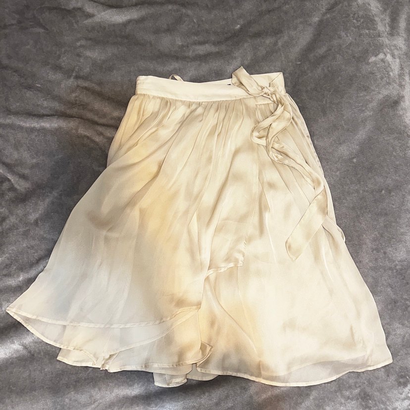 Bej Kuşaklı Mini Etek - Görsel 4