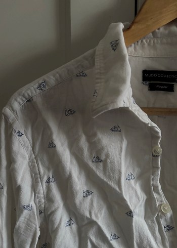 Mudo Regular Fit Keten Gömlek - Görsel 3